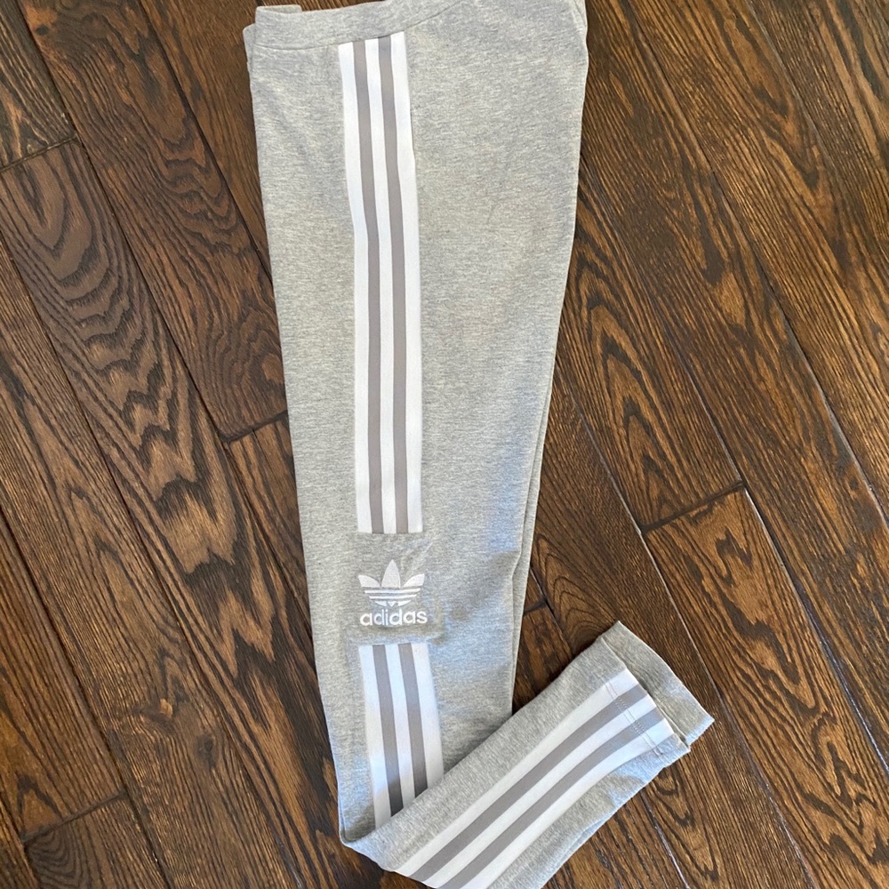 Adidas Light Gray Leggings Size XS